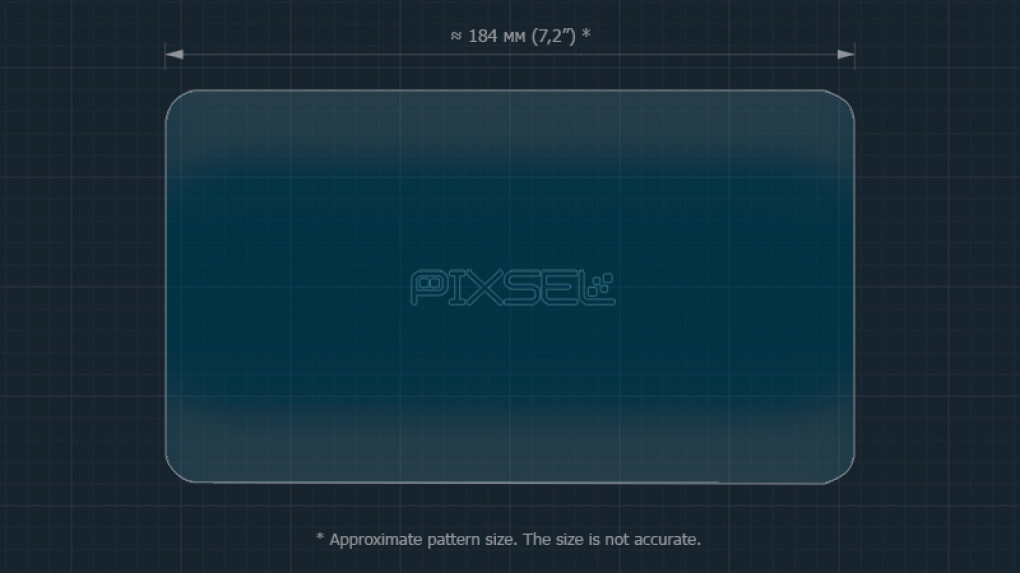 Ochronne szkło Pixsel na tablet tylny MERCEDES BENZ GLS-CLASS - 8.3“ 2019 - 2023-2