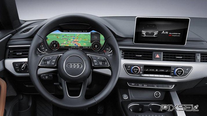 Ochronne szkło Pixsel na monitor AUDI A5 / S5 / RS5 - 9.7“ 2017 - 2020