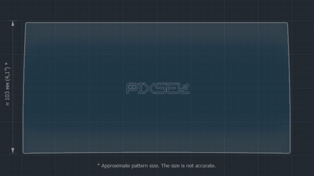 Защитное стекло Pixsel на монитор LEXUS NX - 9.2“ 2014 - 2017-2