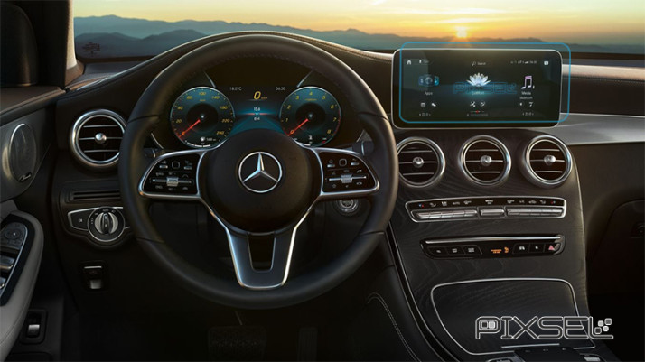 Protective glass Pixsel for dashboard MERCEDES BENZ GLC-CLASS - 12.1“ 2019 - 2022