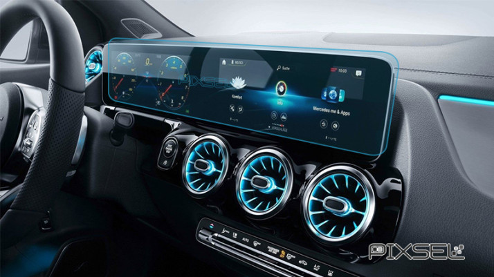 Protective glass Pixsel for dashboard MERCEDES BENZ B-CLASS - 24.7“ 2018 -