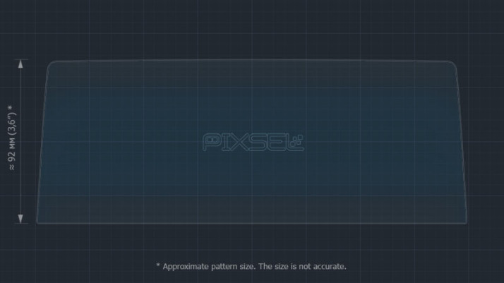 Protective glass Pixsel for monitor BMW X1 - 10.2“ 2015 - 2018 (F48)