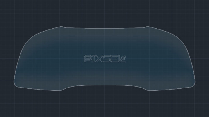 Protective glass Pixsel for dashboard AUDI Q7/SQ7/RSQ7 - 12“ 2015 - 2018