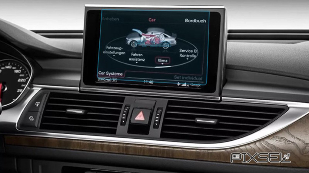 Защитное стекло Pixsel на монитор AUDI A6 / S6 / RS6 - 7.7“ 2015 - 2018