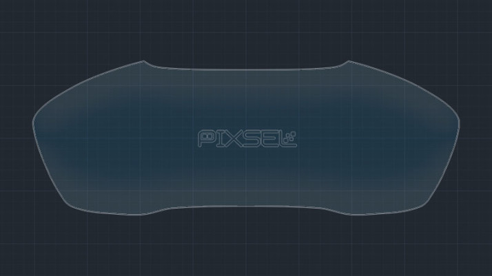 Protective glass Pixsel for dashboard AUDI A4 / S4 / RS4 - 12“ 2015 - 2018
