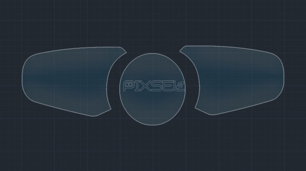 Защитное стекло Pixsel на приборную панель PORSCHE CAYENNE - 17.4“ 2017 - 2020-2