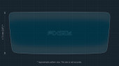 Protective glass Pixsel for rear climate-control ZEEKR 001 - 7.1“ 2024 -