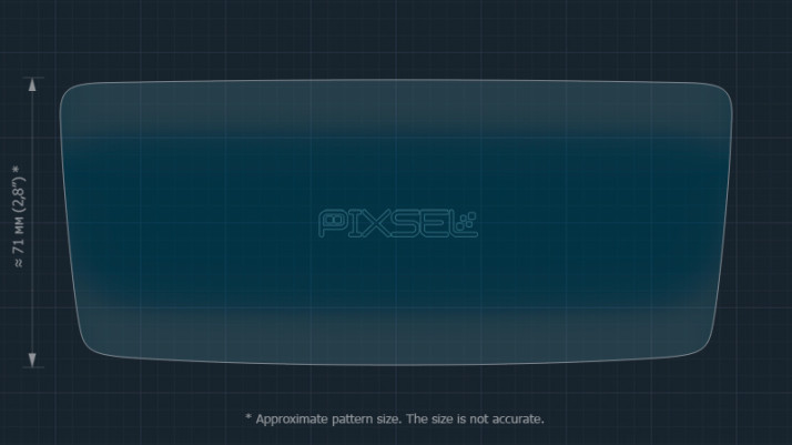 Protective glass Pixsel for rear climate-control ZEEKR 001 - 7.1“ 2024 -