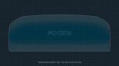 Protective glass Pixsel for dashboard MITSUBISHI OUTLANDER - 12.1“ 2022 -