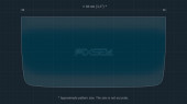 Protective glass Pixsel for rear climate-control PORSCHE TAYCAN - 8.4“ 2020 -