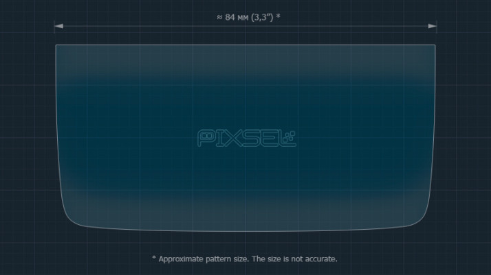 Protective glass Pixsel for rear climate-control PORSCHE TAYCAN - 8.4“ 2020 -