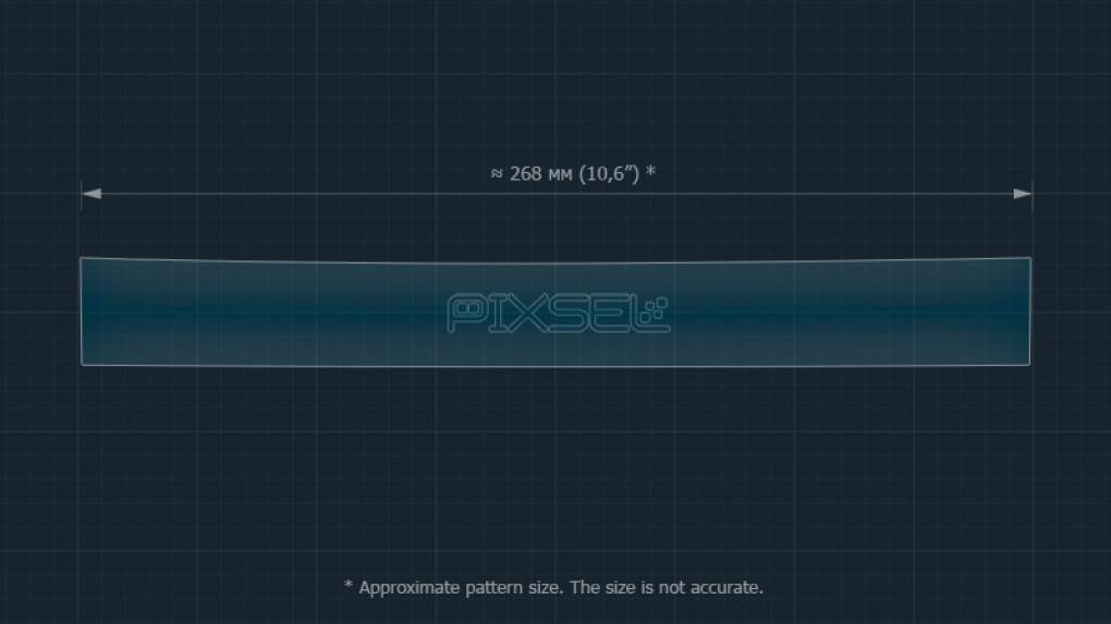 Захисне скло Pixsel на задній клімат LEXUS LX - 10.6“ 2021 --2